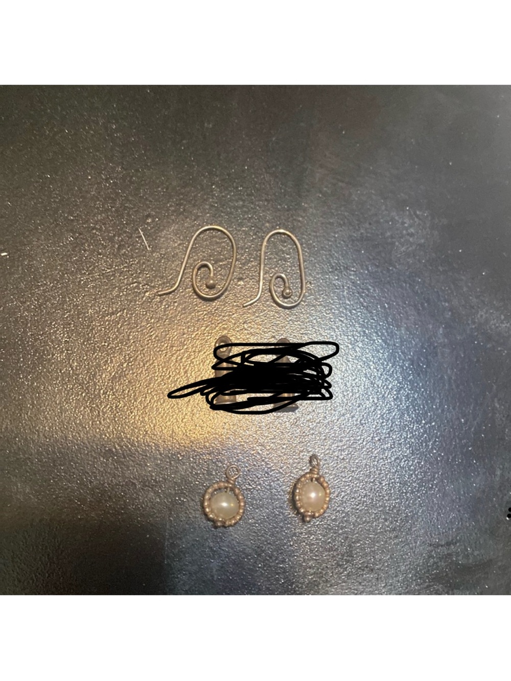 Pandora charms earrings with hooks
